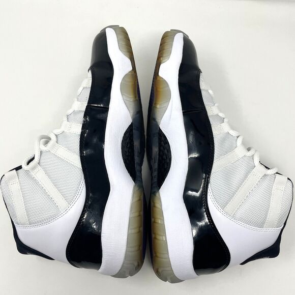 Nike Air Jordan 11 Concord Mens 11 Black Patent Leather Iconic Sneakers 2011 EUC - Picture 5 of 13